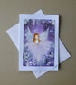 original art hand painted angel fairy blank greetings card ( ref FA 203 J3 ) - Image 1