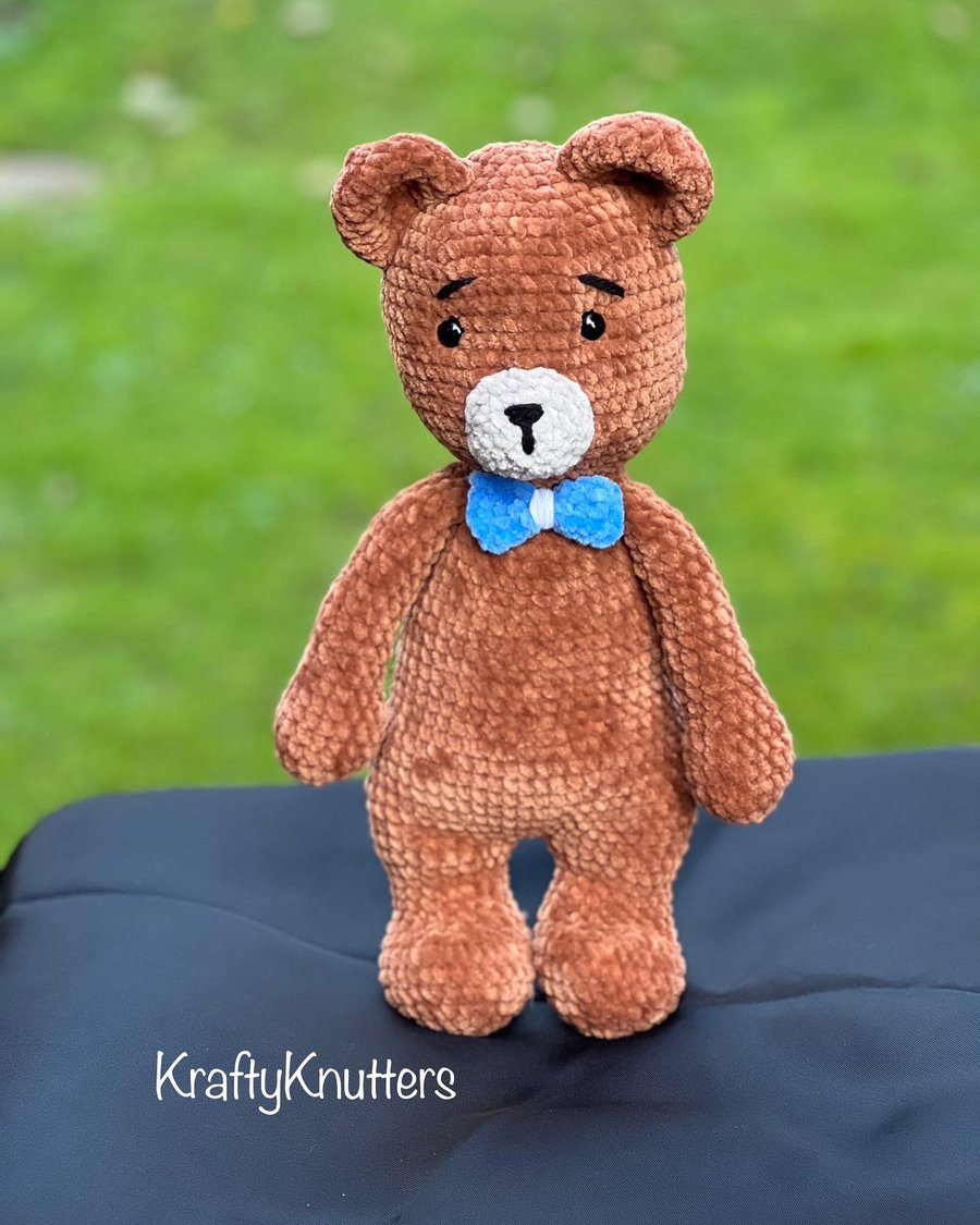 Handmade Crochet Bear Plushie