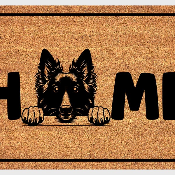 Belgian Tervuren Home Door Mat No.1 - Belgian Tervuren Welcome Mat - 3 Sizes