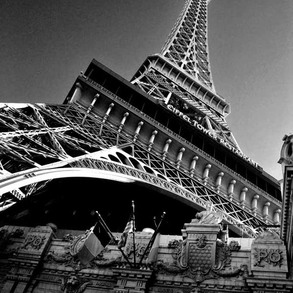 Eiffel Tower Paris Hotel Las Vegas United States Of America Photograph Print