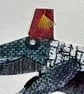 Crocodile in a Fez - Collagraph print  -    Catherine O'Neill Art - Image 2