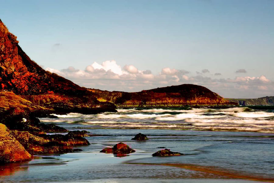 Picture Pentewan Beach Print Cornwall Photo