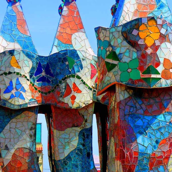 Casa Batllo Barcelona Spain 12"x18" Print