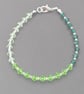Preciosa Crystal bicone bracelet - Green ombre