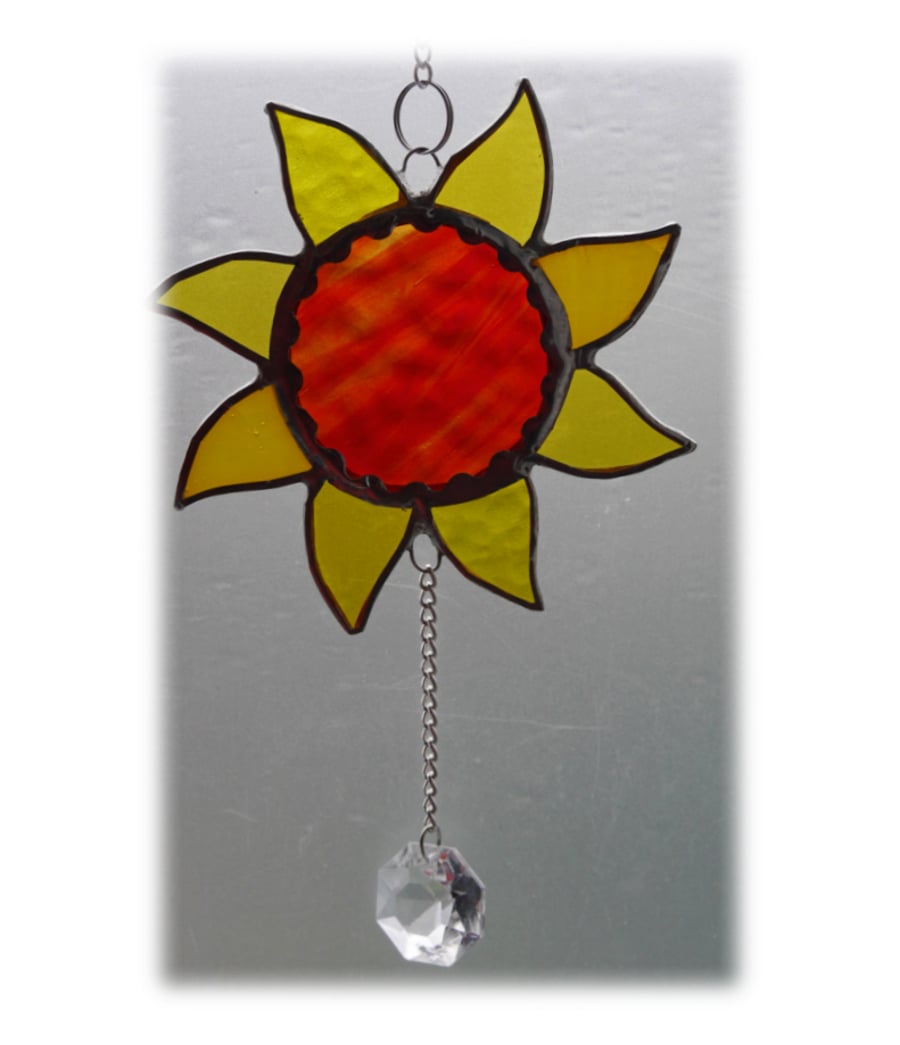 Sun Suncatcher Stained Glass Handmade Sunshine 011