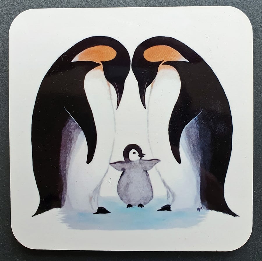 Penguin Family Coaster