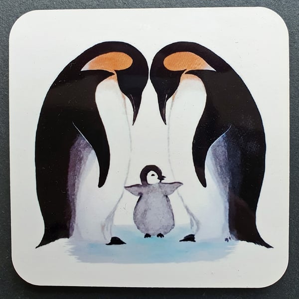 Penguin Family Coaster