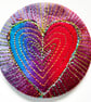 Pocket Mirror with Free Machine Embroidery  - Image 1