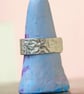 Silver Ring - Textured - Reticulated - Sterling Silver Band Ring - Made To Order - Image 5