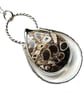 Necklace Silver Turitella Fossil Jewellery Teardrop Pendant Sustainable Gift - Image 2
