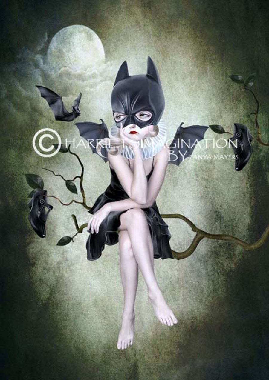Batgirl Art Print - A4 Size - Moonlighting