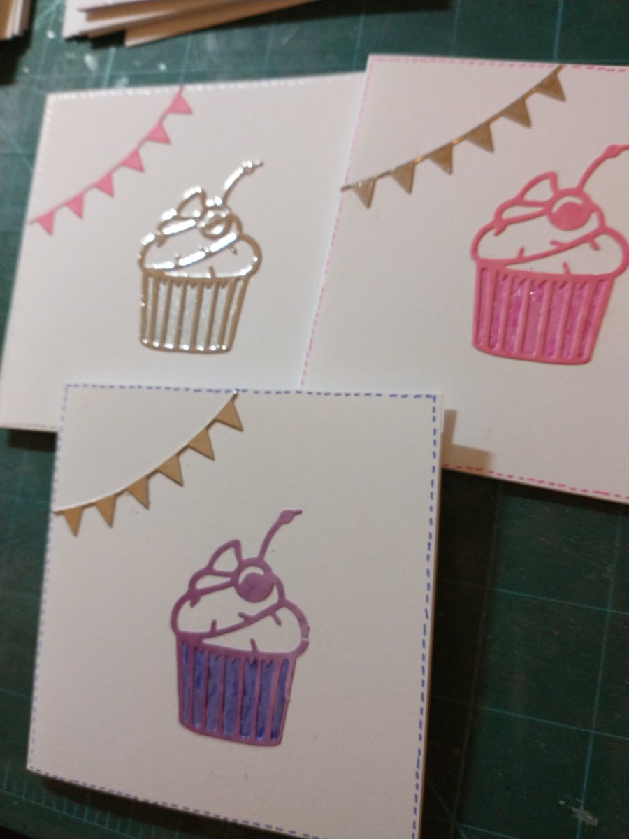 Pack of 6 cupcake cards