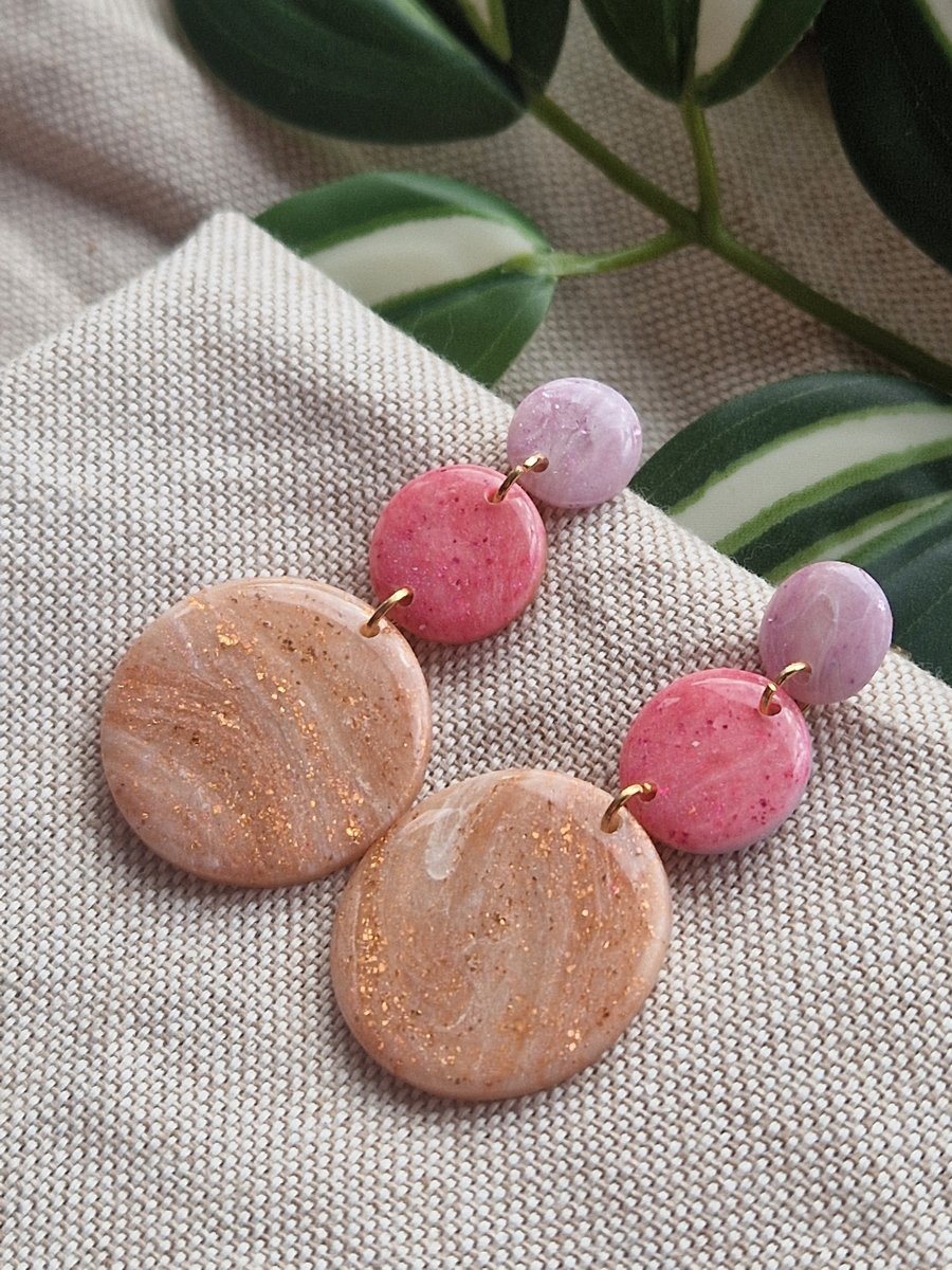 Polymer Clay Earrings: Pretty Pastels