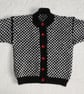 Chequerboard Pattern Toddler Cardigan Knitting Pattern. PDF Knitting Pattern - Image 2