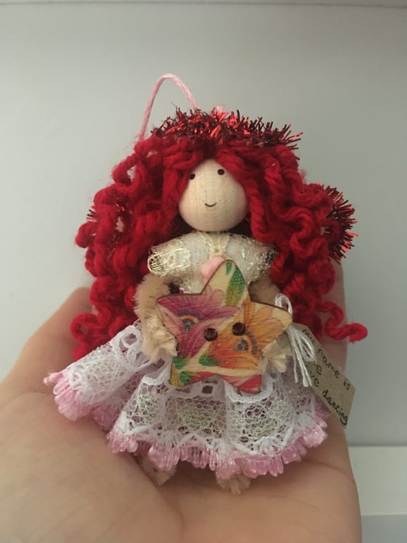 Tiny Star Fairy Doll Decoration, Decorative Fairy 