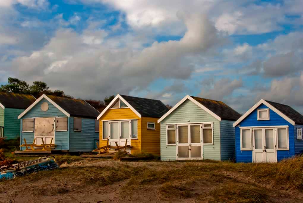 Beach Huts Hengistbury Head Dorset England Photograph Print