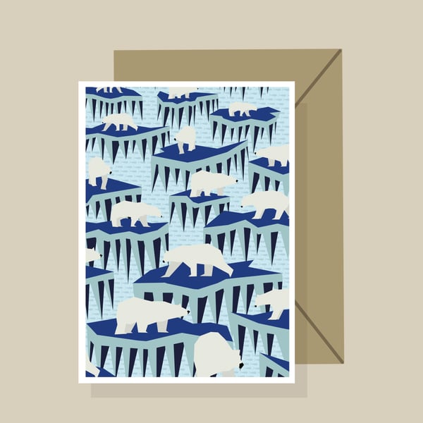 Educational Greetings Card  - 'Polar Ice'