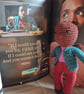 Handmade crochet Mike Cooper.  BBC Ghosts.