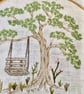 Country Tree Swing Linen Embroidery Kit - Image 7