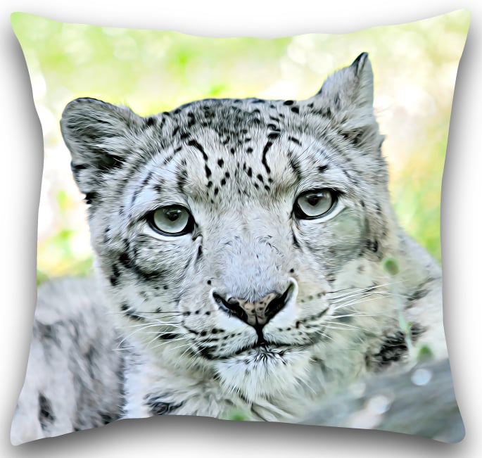 Snow leapod  Cushion Snow  leapod  cushion cover