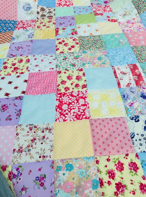 Patchwork Quilt, Bedding, Throw, Bedspread
