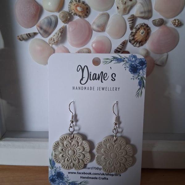 Mandala design earrings