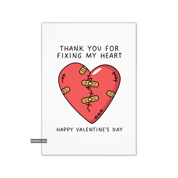 Funny Valentine's Day Card - Unique Unusual Greeting Card - Fixing