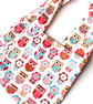FOLK OWLS theme, multicoloured, small lined shoulder bags