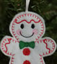 gingerbread snowman hanging decoration - Image 3