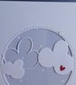 Grandparents Card - Rabbit With Clouds - Blue - Image 8