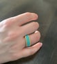 Lovely turquoise beaded ring - Image 4