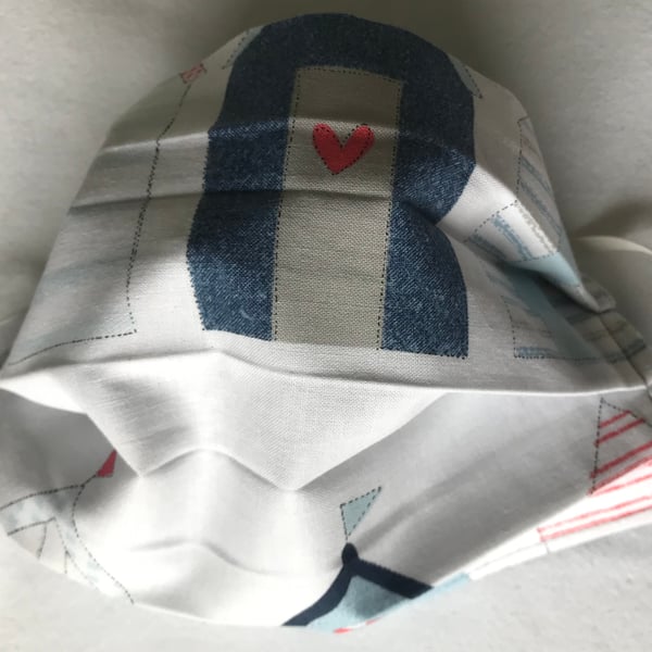 Beach Hut reversible Face Mask