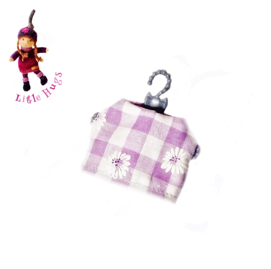 SALE ITEM  - Little Hugs’ Lavender Checked Top 