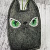 Halloween Black Cat Felt Hanger