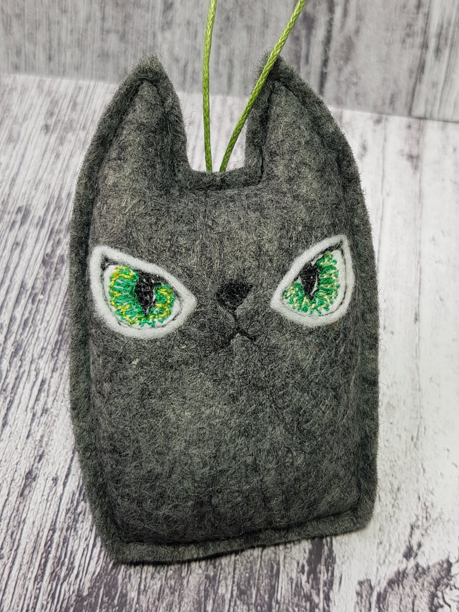 Halloween Black Cat Felt Hanger