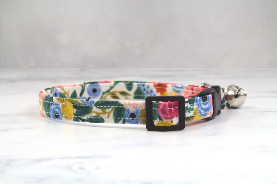 Kitten Collar, Collar, Cat, Cat Collar, Pet Collar, Breakaway Collar, Flowers