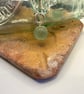 Sea marble spinning silver pendant necklace - Image 3