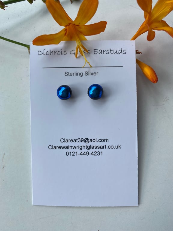 Dichroic Glass Earrings