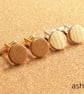 Handmade Wooden Cufflinks with Silver or Gold Fastenings - Image 6