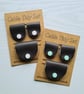Set of 3 Handmade Faux Leather Cable Organisers Snap Fastener Cord Tidies - Image 1