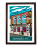 Sevenoaks Kent travel poster print by Susie West