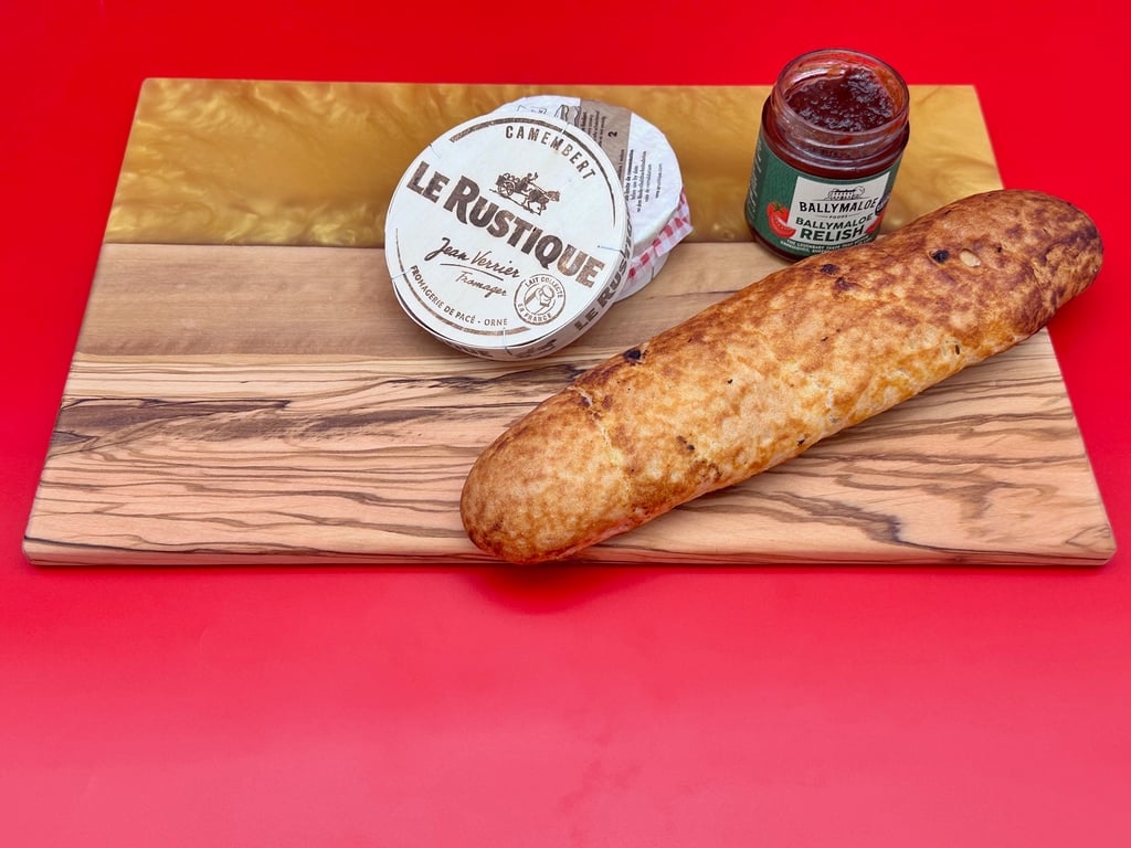 Wood and resin Charcuterie board