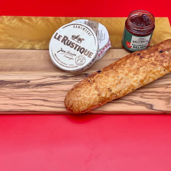 Wood and resin Charcuterie board