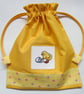 Easter Chick Gift Bag Drawstring Storage Bag - Image 2