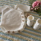 Newborn Baby Romper & Booties