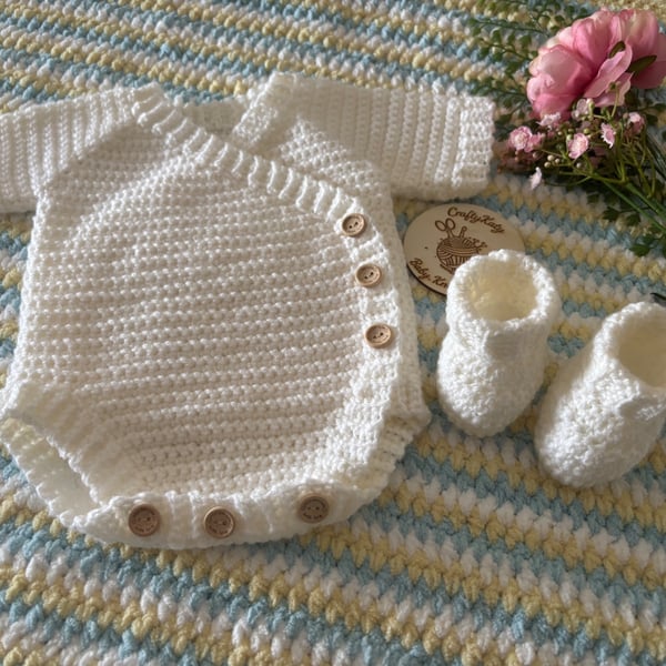 Newborn Baby Romper & Booties