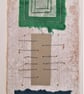 Colourful Combinations Grey Green Blue Handstitched Geometric Art Pictures - Image 2