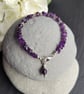 Amethyst Chip and Sterling Silver Bracelet - Image 6