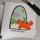 Crabby Birthday  Googly Eyed Crab 