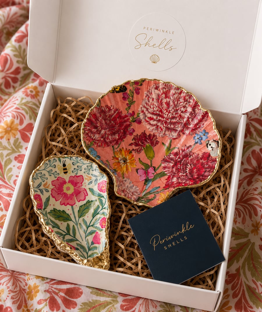 Floral Trinket Dishes 